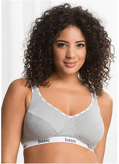 Reggiseno senza ferretto  con cotone biologico (pacco da 2), bonprix
