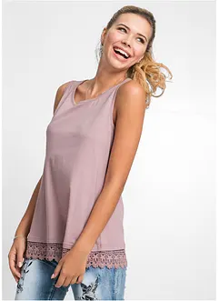 Top con pizzo (pacco da 2), bonprix