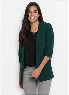 Blazer lungo con maniche drappeggiate, bonprix