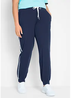 Pantaloni da jogging in cotone alla caviglia, bonprix