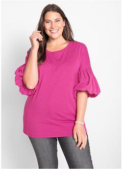 Heersan Camicia da Donna Maglietta a Maniche Lunga Elegante Camicette Blusa con Girocollo Top Casual Tinta Unita Moda T-Shirt da Donna
