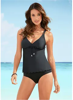 Slip per bikini a vita alta in poliammide riciclata, bonprix