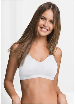 Reggiseno senza ferretto  con cotone biologico (pacco da 2), bonprix