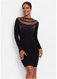 Abito in maglia con strass, BODYFLIRT boutique