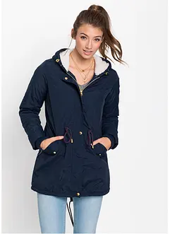 Parka con pile teddy, bonprix