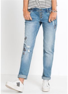 Jeans boyfriend con applicazioni, RAINBOW