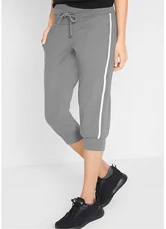 Pantaloni capri da jogging in cotone (pacco da 2), bonprix