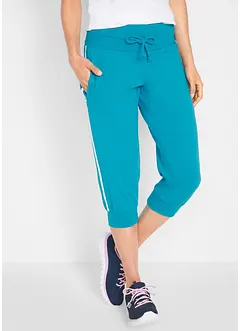 Pantaloni capri da jogging in cotone (pacco da 2), bonprix