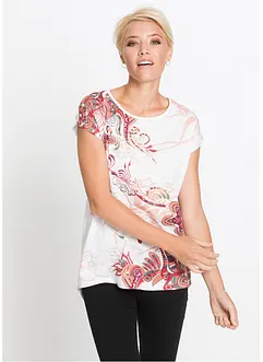 Maglia in puro cotone con fondo asimmetrico, bonprix