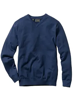 Maglione in filato fine con scollo a V, bonprix