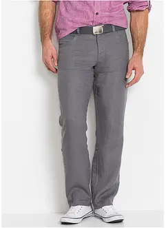 Pantaloni in lino regolabili regular fit, bonprix