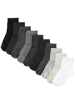 Calzini corti (pacco da 10 paia) con cotone biologico, bonprix