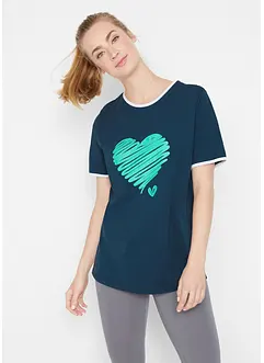 T-shirt lunga a maniche corte (pacco da 2), bonprix
