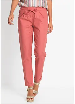 Pantaloni in misto lino, bonprix