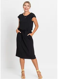Abito midi in jersey di viscosa elasticizzata, bonprix