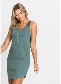 Abito in maglina di cotone con pizzo, bonprix