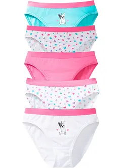 Slip (pacco da 5) in cotone biologico, bonprix