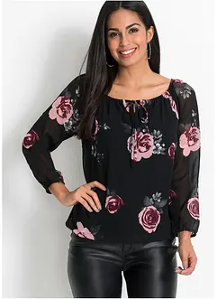 Blusa con coulisse, bonprix