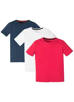T-shirt in puro cotone biologico (pacco da 3), bonprix