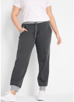 Pantaloni da jogging con elementi a contrasto materiale riciclato, bpc bonprix collection