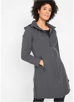 Giacca lunga in softshell idrorepellente, bonprix