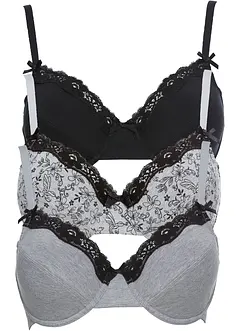 Reggiseno con ferretto e cotone biologico (pacco da 3), bonprix