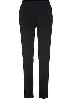 Pantaloni con pinces ed elastico in vita, bonprix