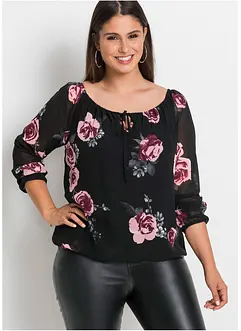 Blusa con coulisse, bonprix