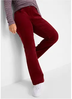 Pantaloni di velluto elasticizzati, bootcut, bonprix