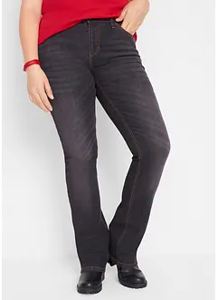 Jeans elasticizzati bootcut, vita media, bonprix