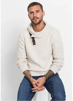 Maglione con collo a scialle, bonprix