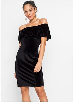 Abito in  velluto con spalle scoperte, BODYFLIRT