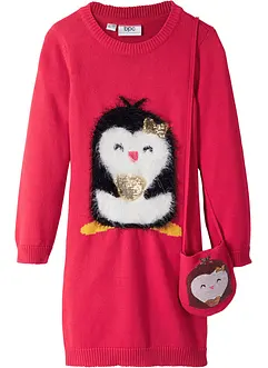 Abito in maglia e borsetta (set 2 pezzi), bonprix
