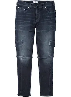 Jeans elasticizzati cargo slim fit, straight, bonprix