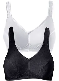 Reggiseno senza ferretto  con cotone biologico (pacco da 2), bonprix