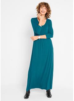 Abito lungo svasato con maniche a 3/4, bpc bonprix collection