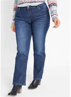 Jeans elasticizzati straight, a vita media, bonprix