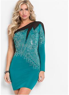 Abito monospalla con strass, BODYFLIRT boutique