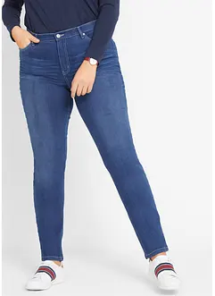 Jeans slim elasticizzati, vita media, bonprix