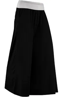 Pantaloni culotte in maglina al polpaccio, bonprix