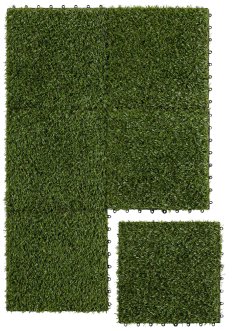 Piastrelle di erba sintetica con sistema a click, bpc living bonprix collection