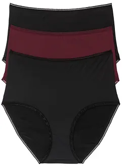 Slip a vita alta in microfibra (pacco da 3), bonprix
