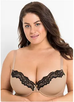 Reggiseno con coppe preformate, ferretto e poliammide riciclata (pacco da 3), bonprix