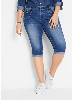 Jeans cropped straight, a vita media, bonprix