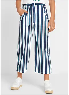 Pantaloni a palazzo con elastico in vita, bonprix