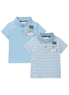 Polo (pacco da 2) in cotone biologico, bpc bonprix collection