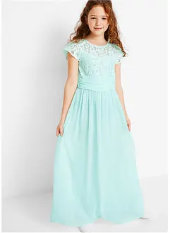 Abito in chiffon con pizzo, bonprix