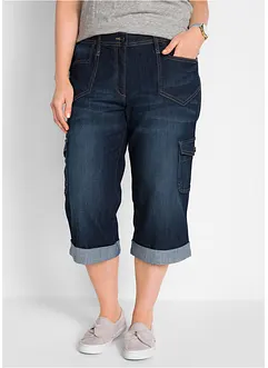 Jeans cargo elasticizzati, a vita media, bonprix