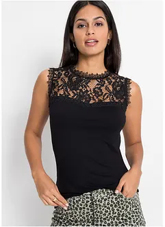 Top con pizzo, bonprix