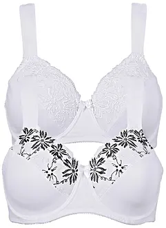 Reggiseno con ferretto e poliammide riciclata (pacco da 2), bonprix